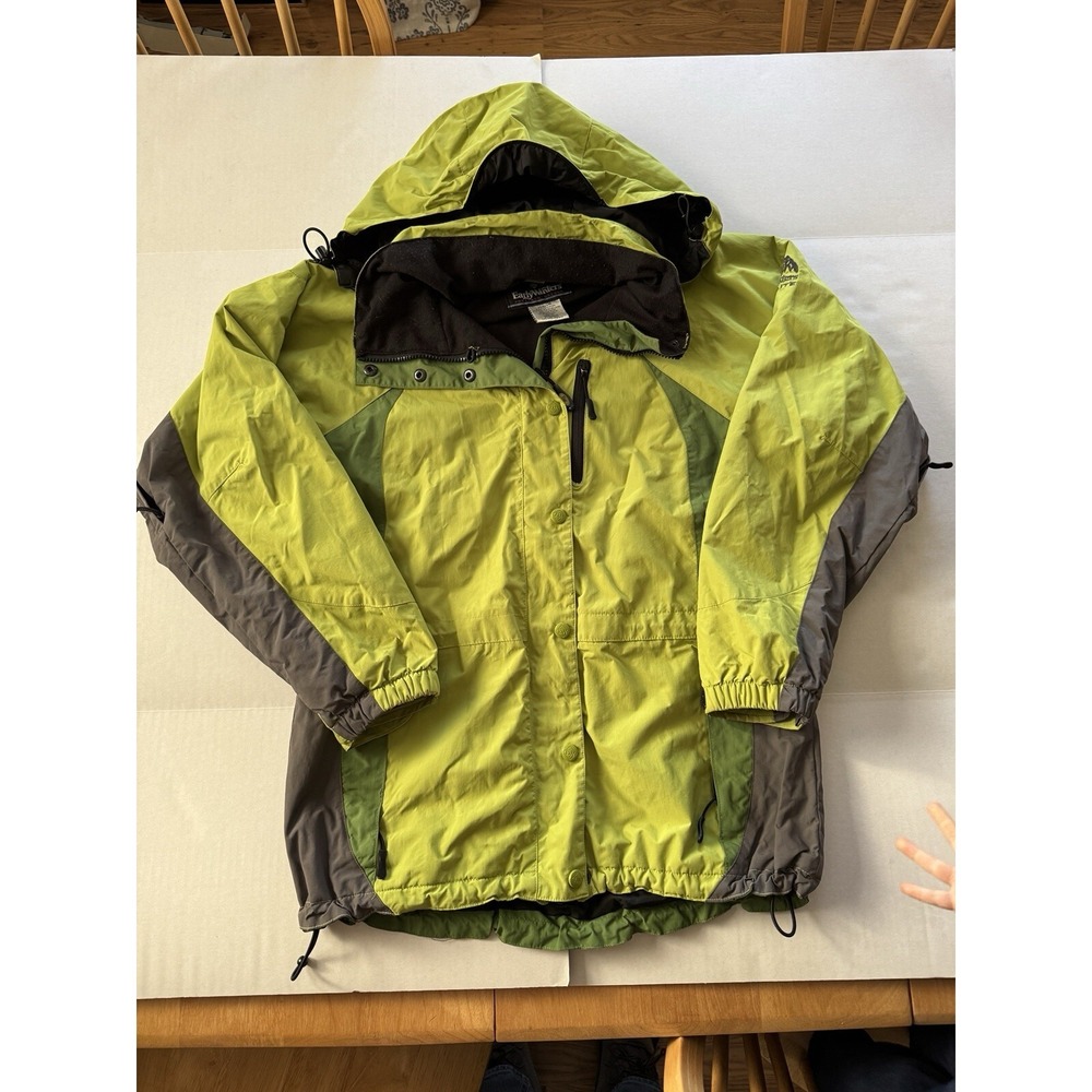 Vintage Early Winters ‎ Alpenlite Hooded Ski Parka Jacket Women's Medium Green